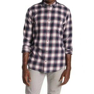 Wallin & Bros Navy Red Grindle Plaid Shirt